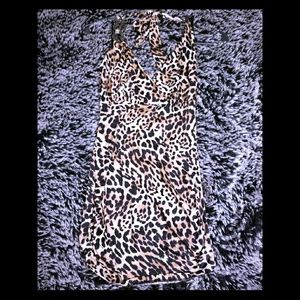 Cheetah print halter top